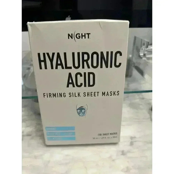 Night Hyaluronic Acid Silk Sheet Mask - 10 Pack - Picture 1 of 4